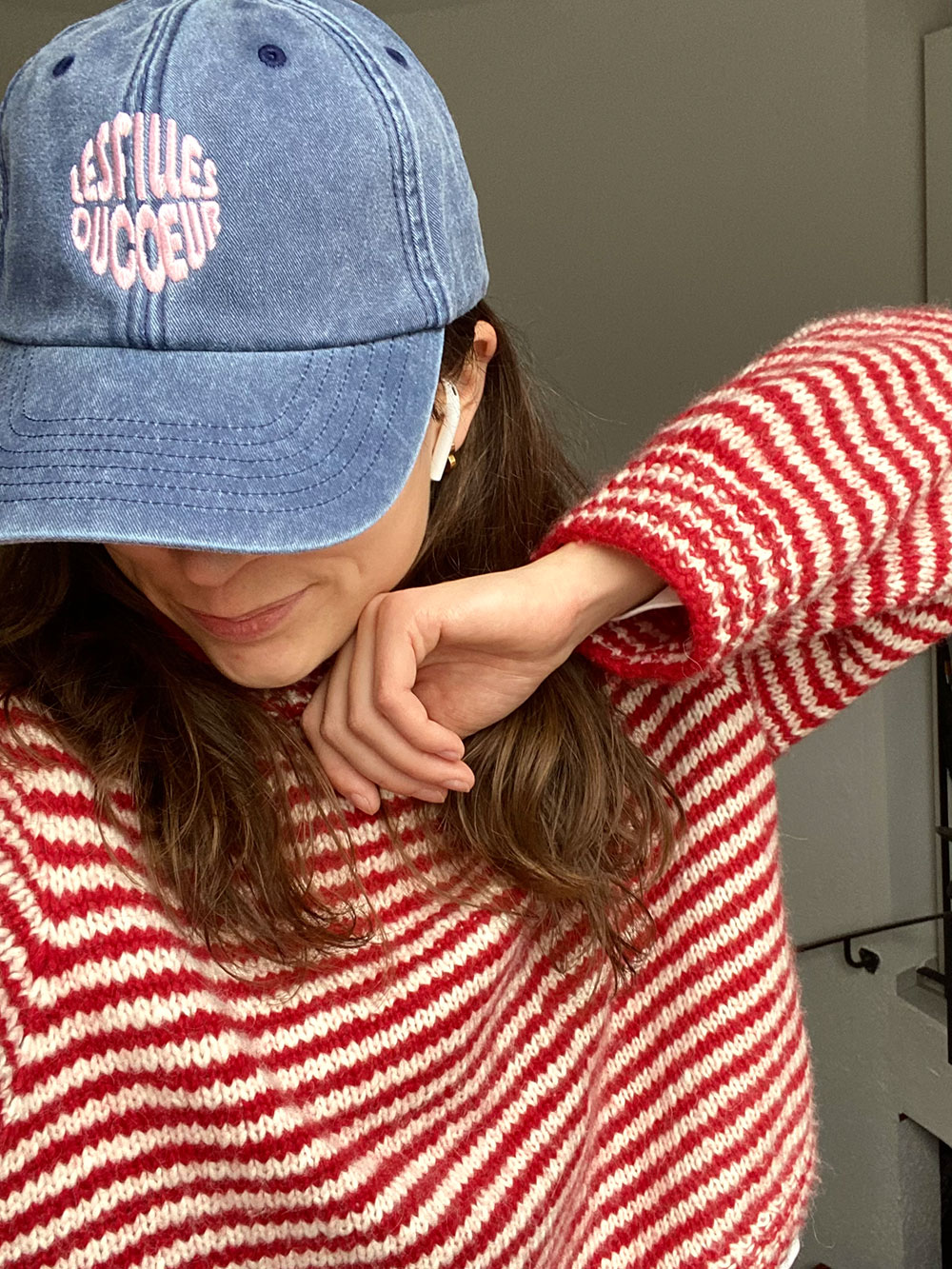 Bestickte Schildkappe denim – Bild 4