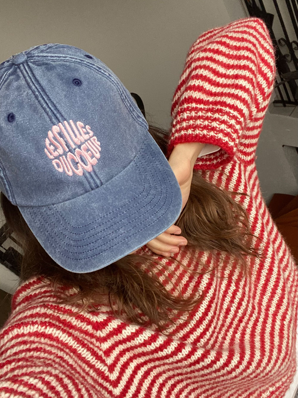 Bestickte Schildkappe denim – Bild 5