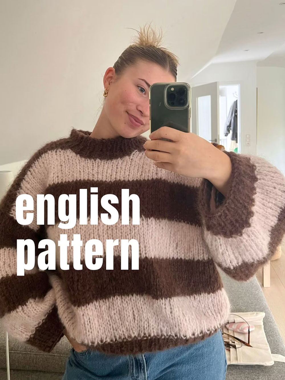 Knitting pattern "Happycoeursweater" ENGLISH